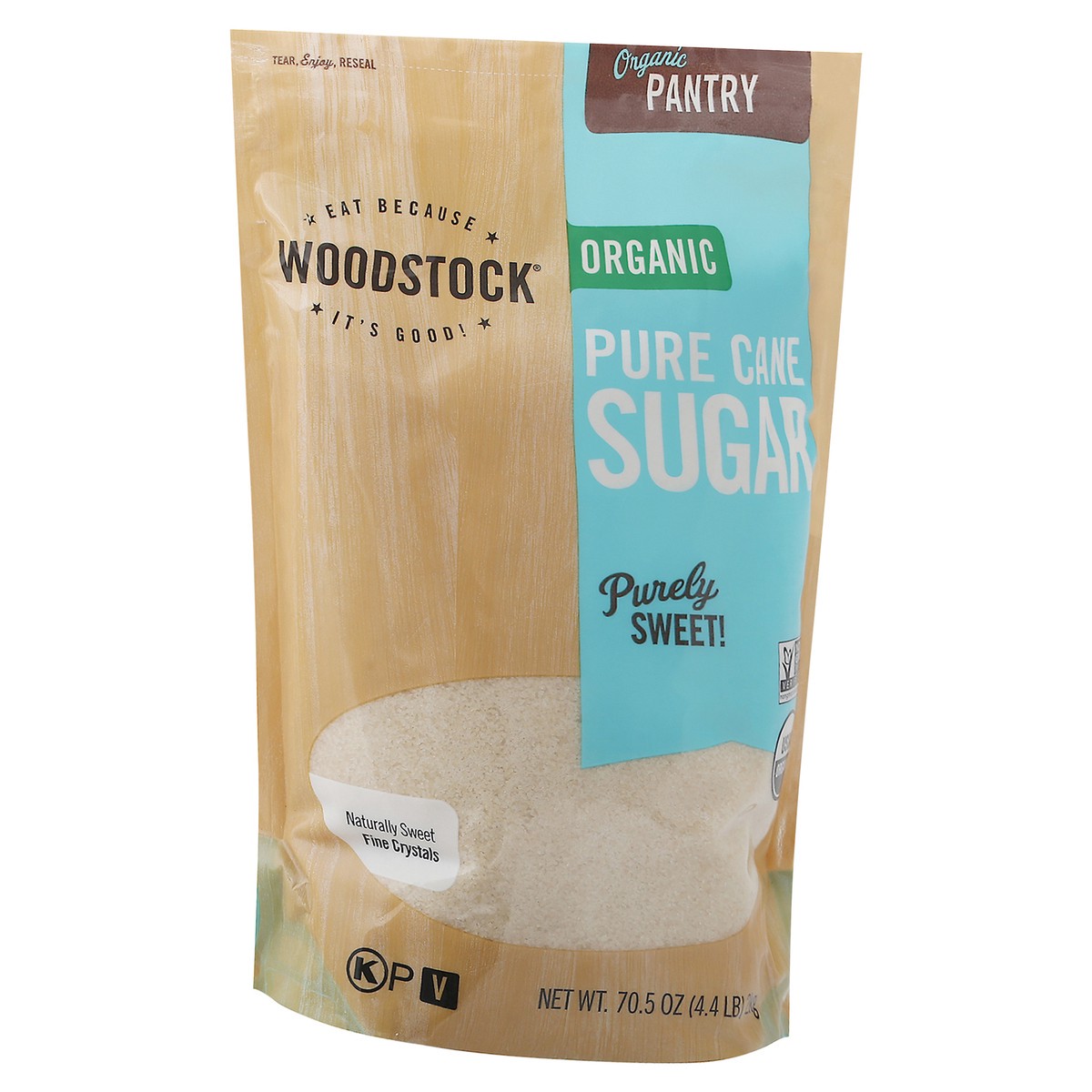 slide 6 of 13, Woodstock Organic Pure Cane Sugar 70.5 oz, 70.50 oz