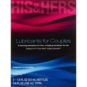 slide 1 of 1, CVS Health His & Hers Lubricants For Couples, 1.8 Oz, 2 Pk, 1 ct