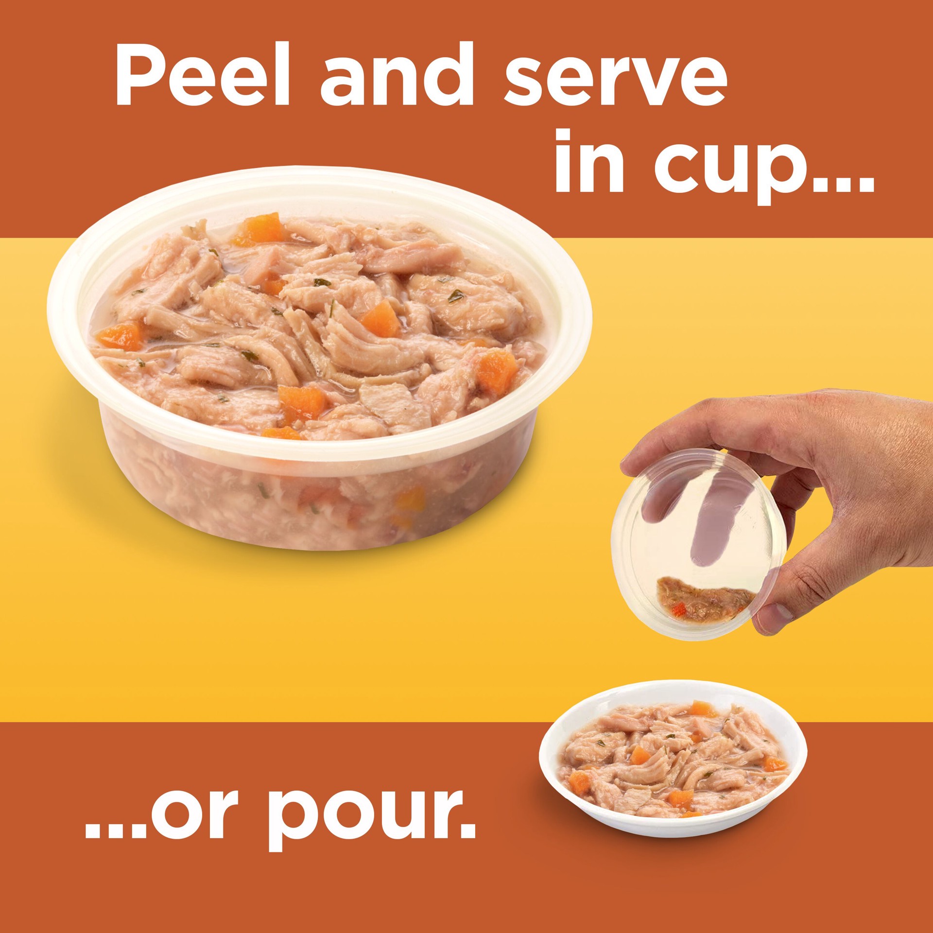 slide 8 of 9, Meow Mix Simple Servings Wet Cat Food Poultry Variety Pack, 1.3oz Cups, 12 ct., 15.6 oz