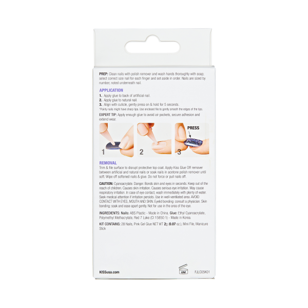 slide 3 of 9, KISS Jelly Fantasy Nails Jelly Cat, 28 ct