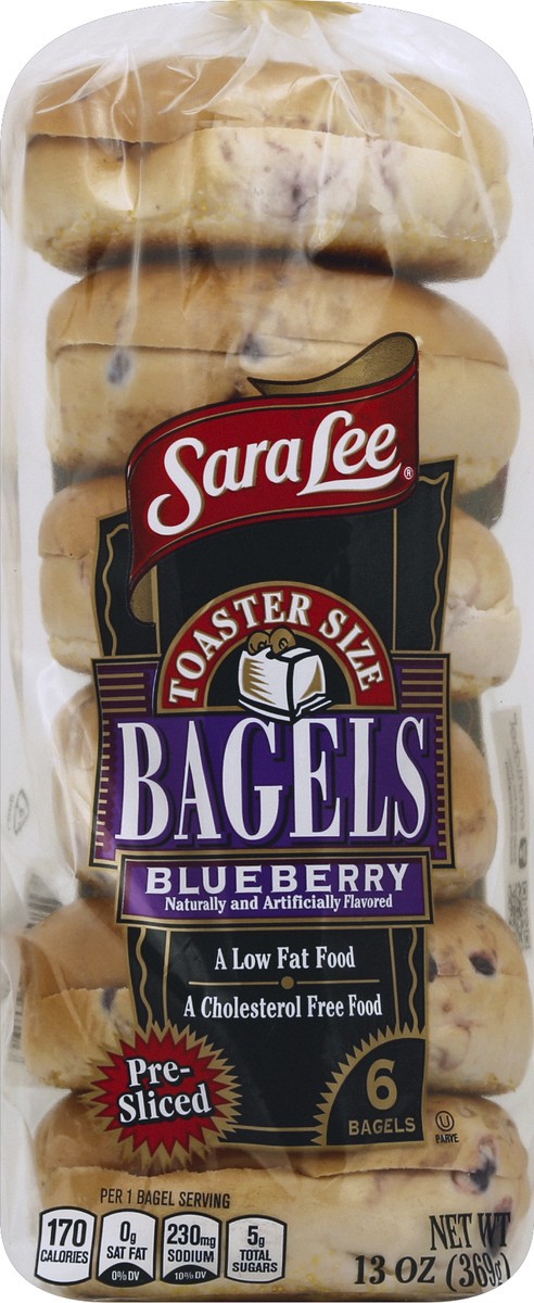 slide 5 of 5, Sara Lee Blueberry Toaster Bagels, 13 oz