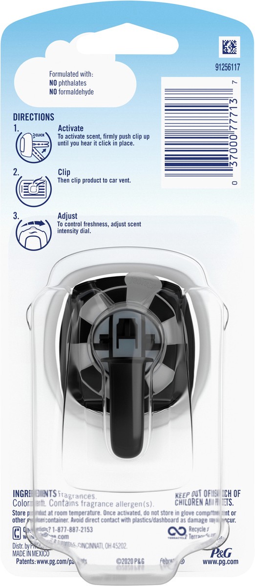 slide 5 of 5, Downy Unstopables Unstopables Febreze Auto Vent Clip Fresh Air Freshener 2.2 ml, 2.20 ml