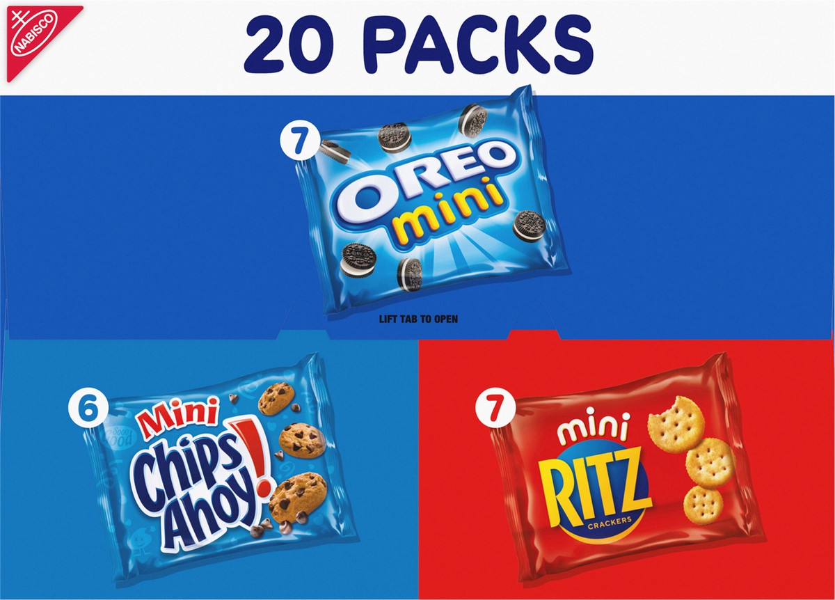 slide 9 of 9, Nabisco Sweet & Savory Mix Variety Pack Oreo Chips Ahoy! & Ritz Snack Packs, 20 oz