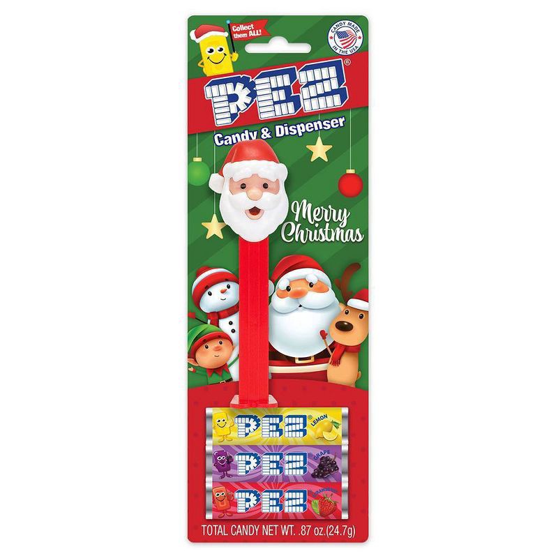 slide 1 of 3, Pez Holiday Assorted Candy Dispenser - 0.87oz (packaging may vary), 0.87 oz