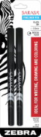 slide 1 of 1, Zebra Pen Sarasa Needle Point Fineliner Pens - 2 Pk, 1 ct