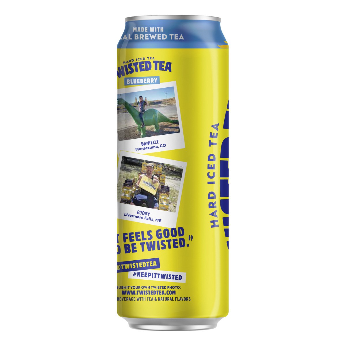 slide 4 of 8, Twisted Tea Hard Iced Tea, Blueberry, 24 fl oz
