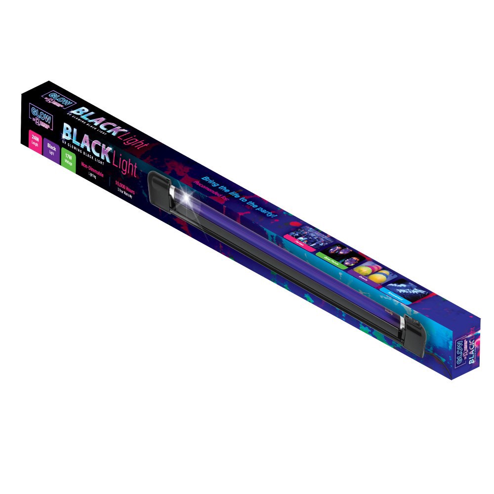 slide 1 of 2, Archipelago Inc 24" Black Light with 28" Mountable Fixture - 17 Watts Fluorescent UV Glow, 24 in