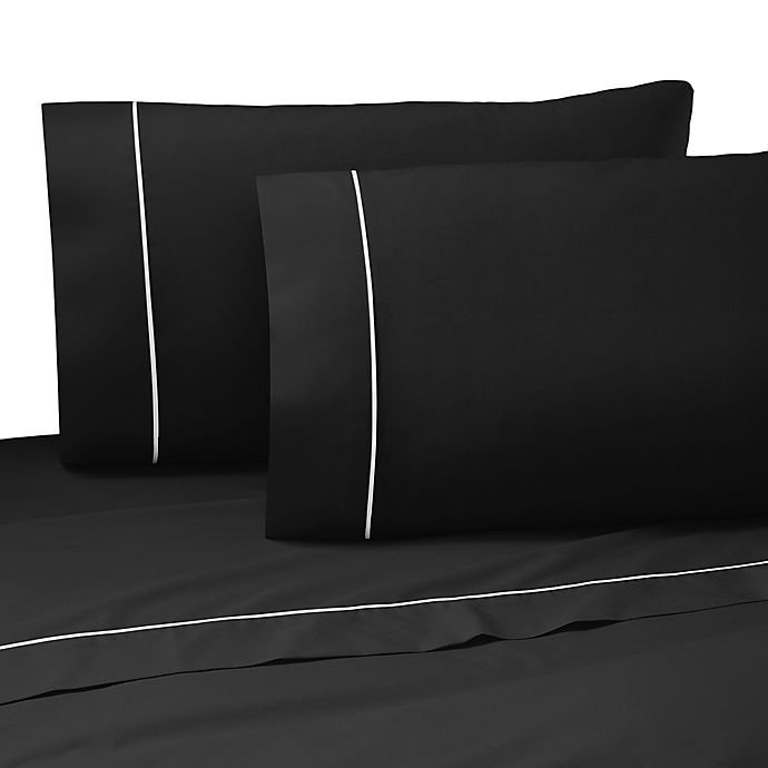 slide 1 of 1, Martex Pipeline 200-Thread-Count Full Sheet Set - Ebony, 1 ct