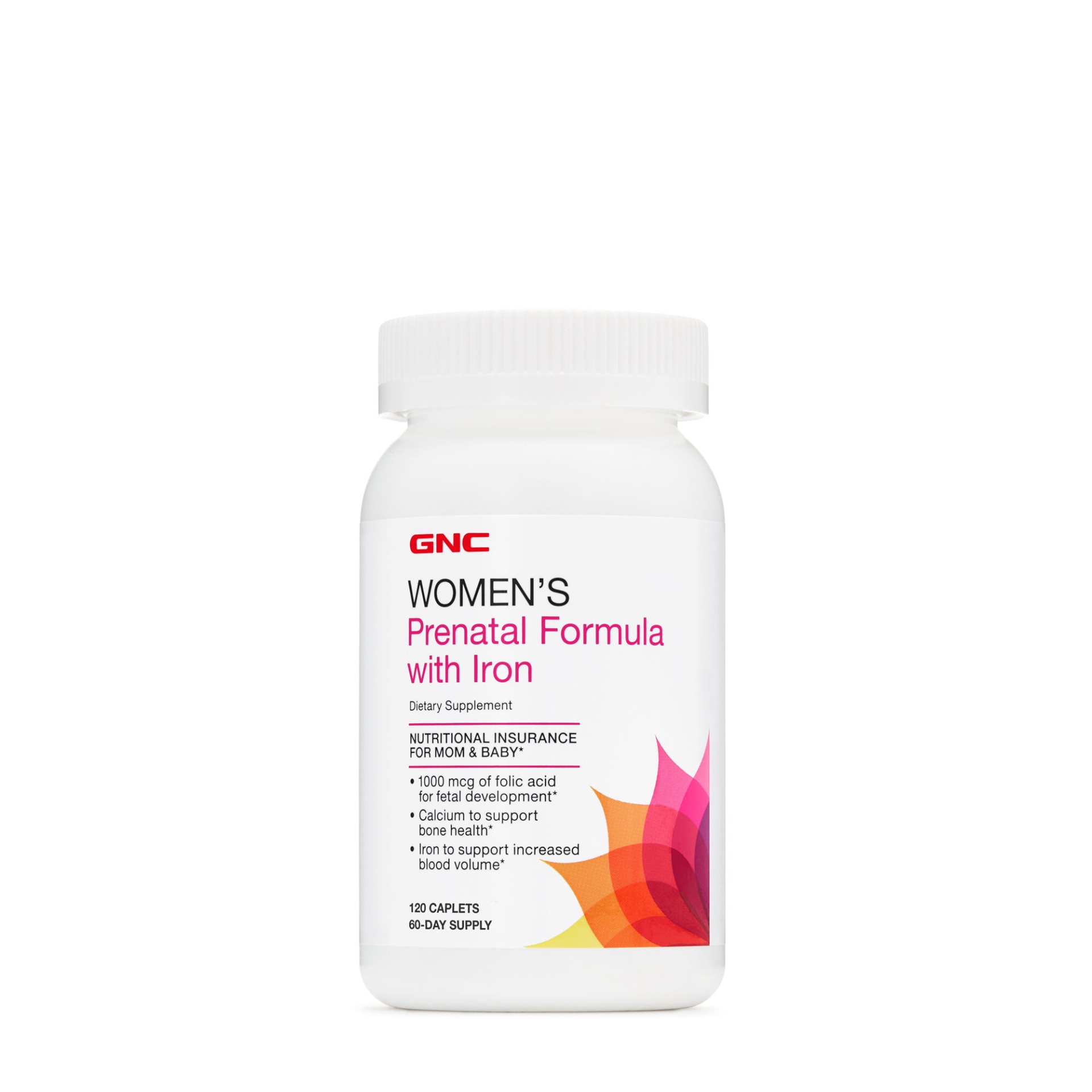 slide 1 of 1, GNC Women's Prenatal Formula with Iron, 120 ct