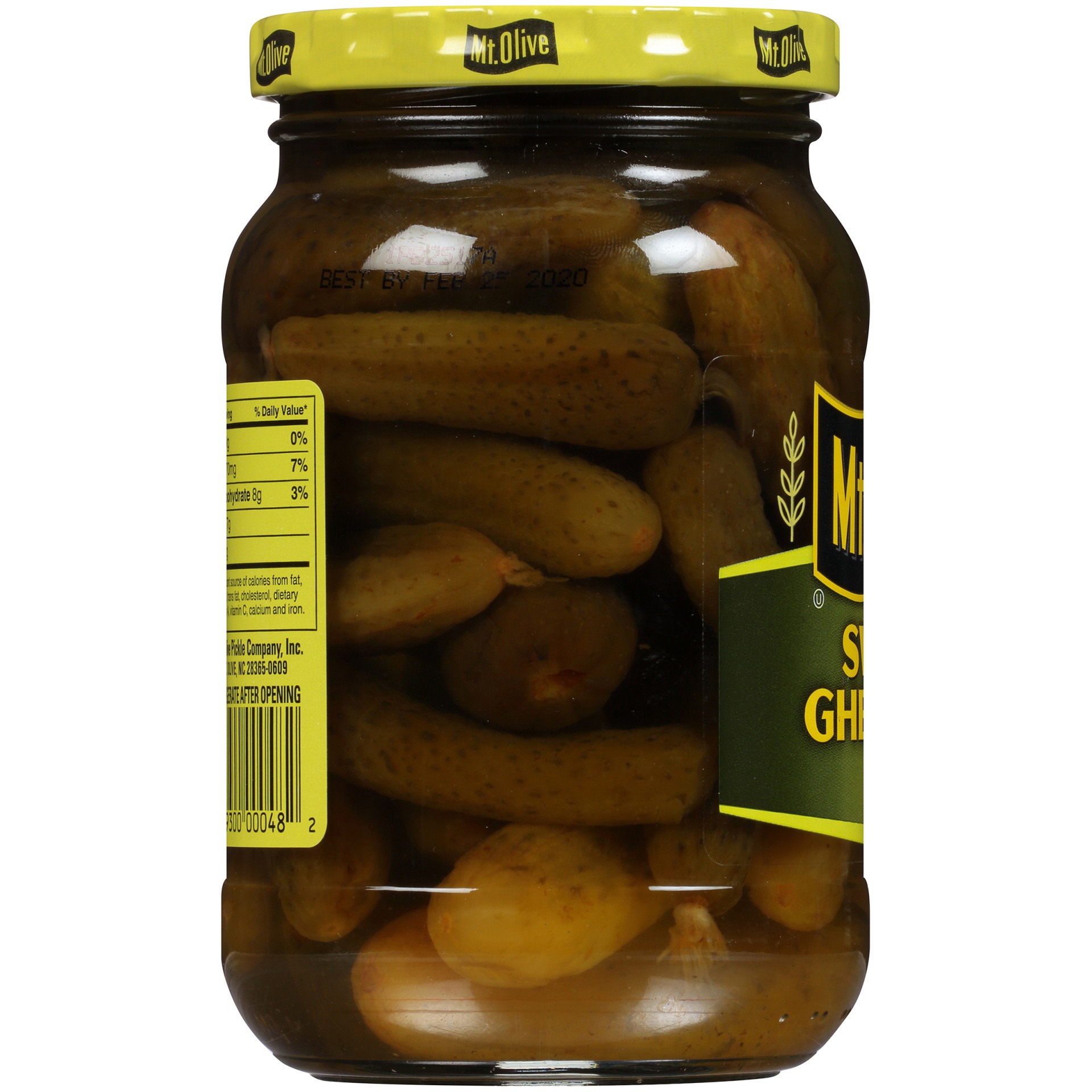 slide 2 of 6, Mt. Olive Sweet Gherkin Pickles, 16 fl oz Jar, 16 fl oz