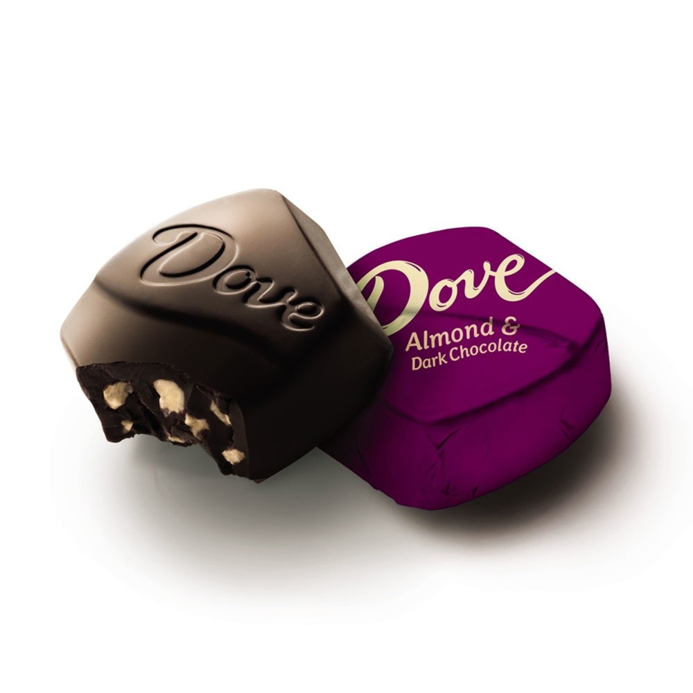 slide 2 of 5, DOVE PROMISES Dark Chocolate Almond Candy, 7.61 oz
