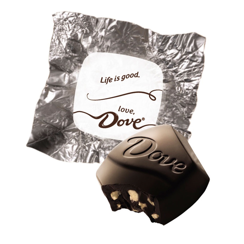 slide 5 of 5, DOVE PROMISES Dark Chocolate Almond Candy, 7.61 oz
