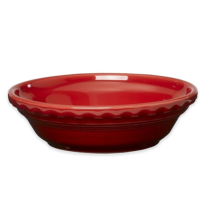 slide 1 of 3, Fiesta Small Pie Plate - Scarlet, 1 ct