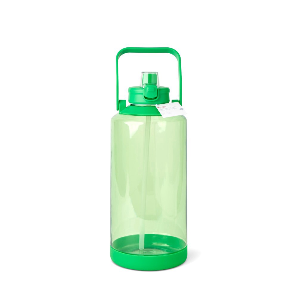 slide 1 of 1, Everyday Living® Push Bottle with Silicon Sleeve - Green, 1 gal, 1 gal