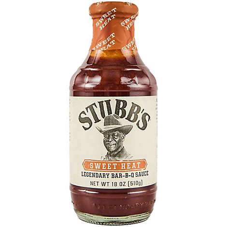 slide 1 of 1, Stubb's Sweet Heat Bar-B-Q Sauce - 18 Oz, 18 oz