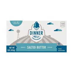 Dinner Bell Creamery Butter Qtrs Sltd Grd Aa 36-1#