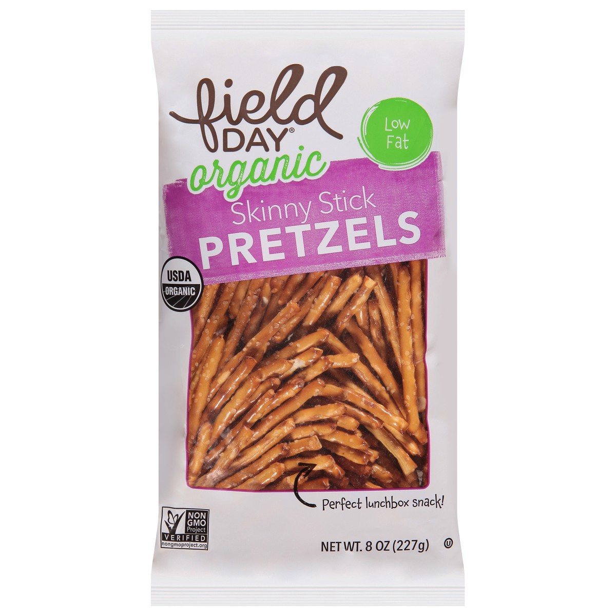 slide 1 of 9, Field Day Organic Skinny Stick Pretzels 8 oz, 8 oz