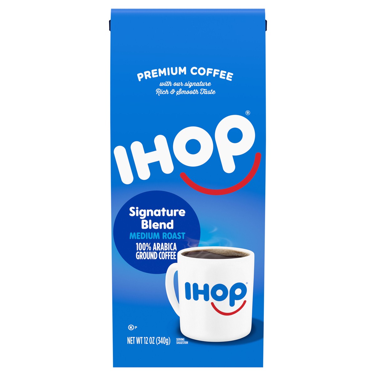slide 1 of 6, IHOP Medium Roast Signature Blend Ground Coffee, 12 oz Bag, 12 oz