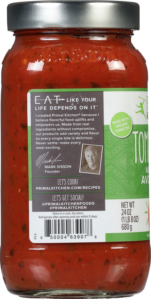 slide 3 of 9, Primal Kitchen Tomato Basil Marinara Sauce 24 oz, 24 oz