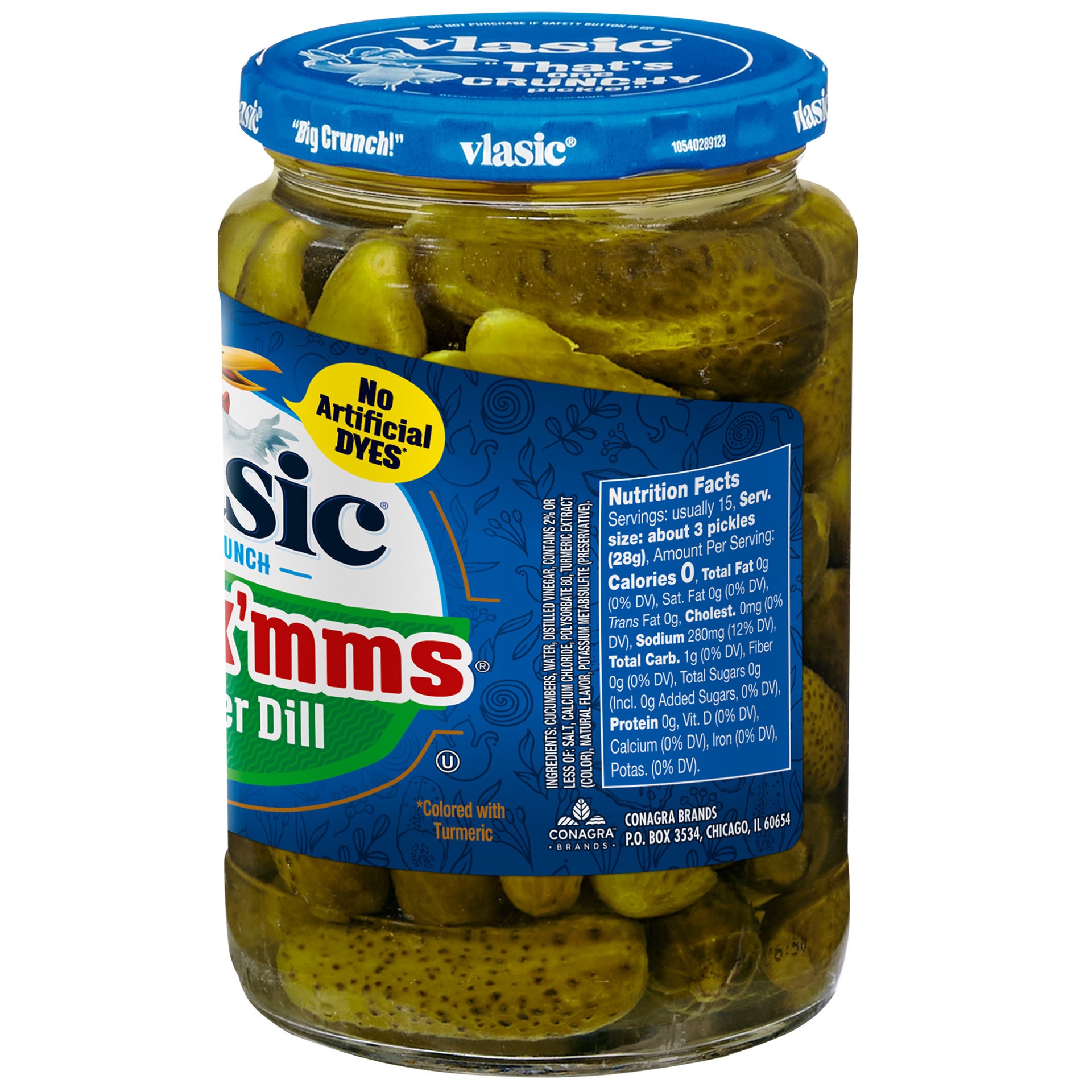 slide 2 of 5, Vlasic Snack'mms Kosher Dill Pickles 24 fl oz, 24 fl oz