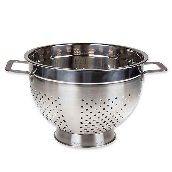 slide 1 of 1, Artisanal Kitchen Supply Stainless Steel Colander, 6.5 qt