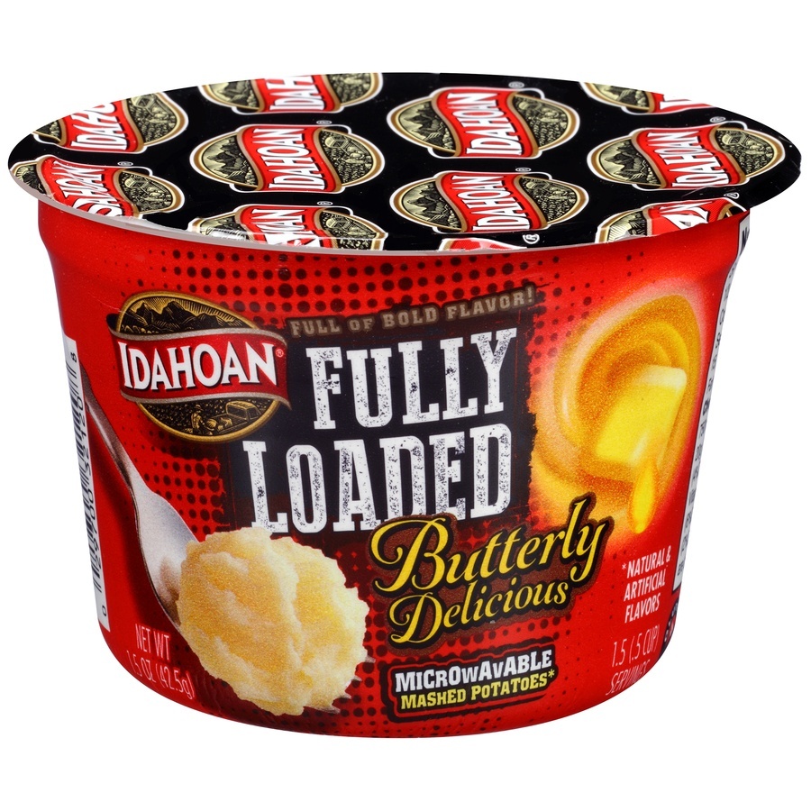 slide 1 of 1, Idahoan Fully Loaded Butterly Delicious Mashed Potatoes, 1.5 oz