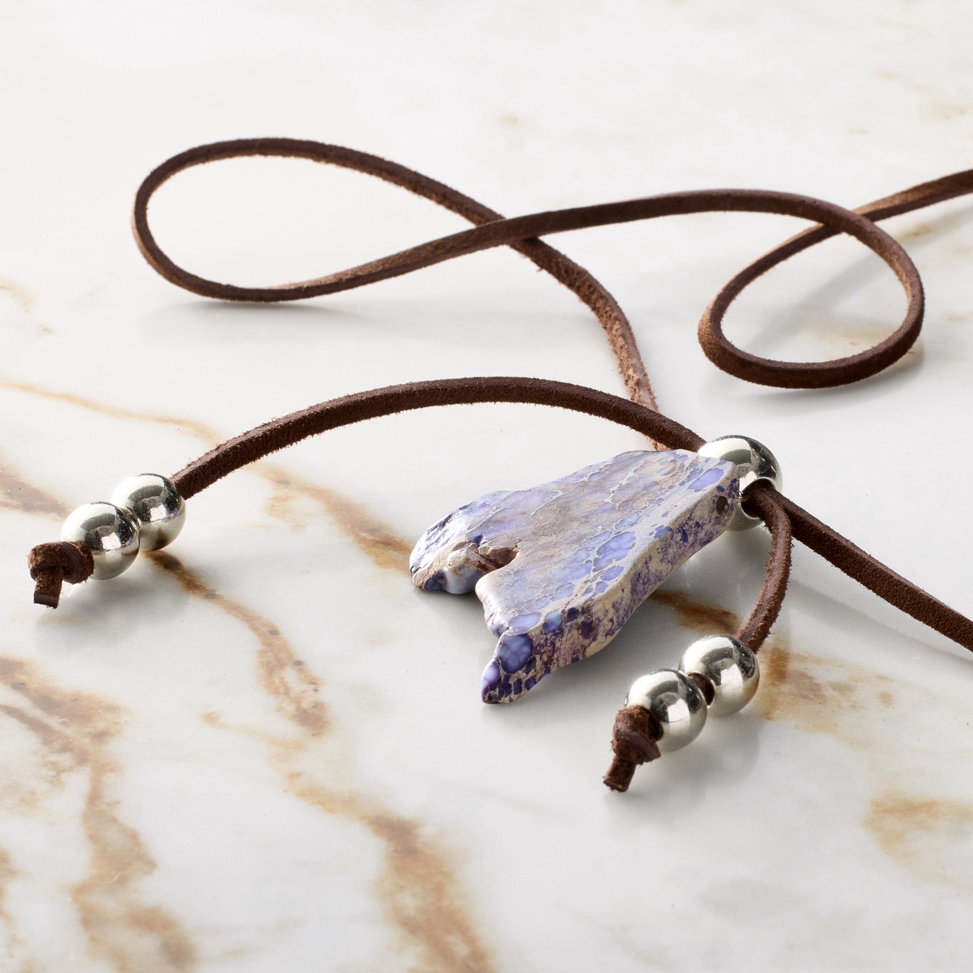 slide 4 of 4, 3.1mm Brown Flat Suede Lace By Bead Landing, 3.1mm