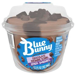 Blue Bunny Chocolate Brownie Bomb Load'd Sundaes, 5.5 fl oz