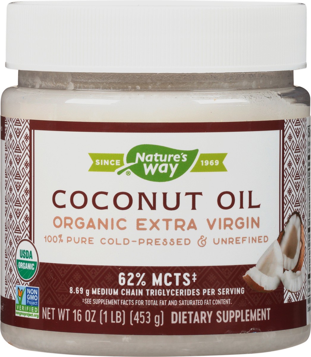 slide 1 of 4, Nature's Way Organic Extra Virgin Coconut Oil 16 oz, 16 fl oz