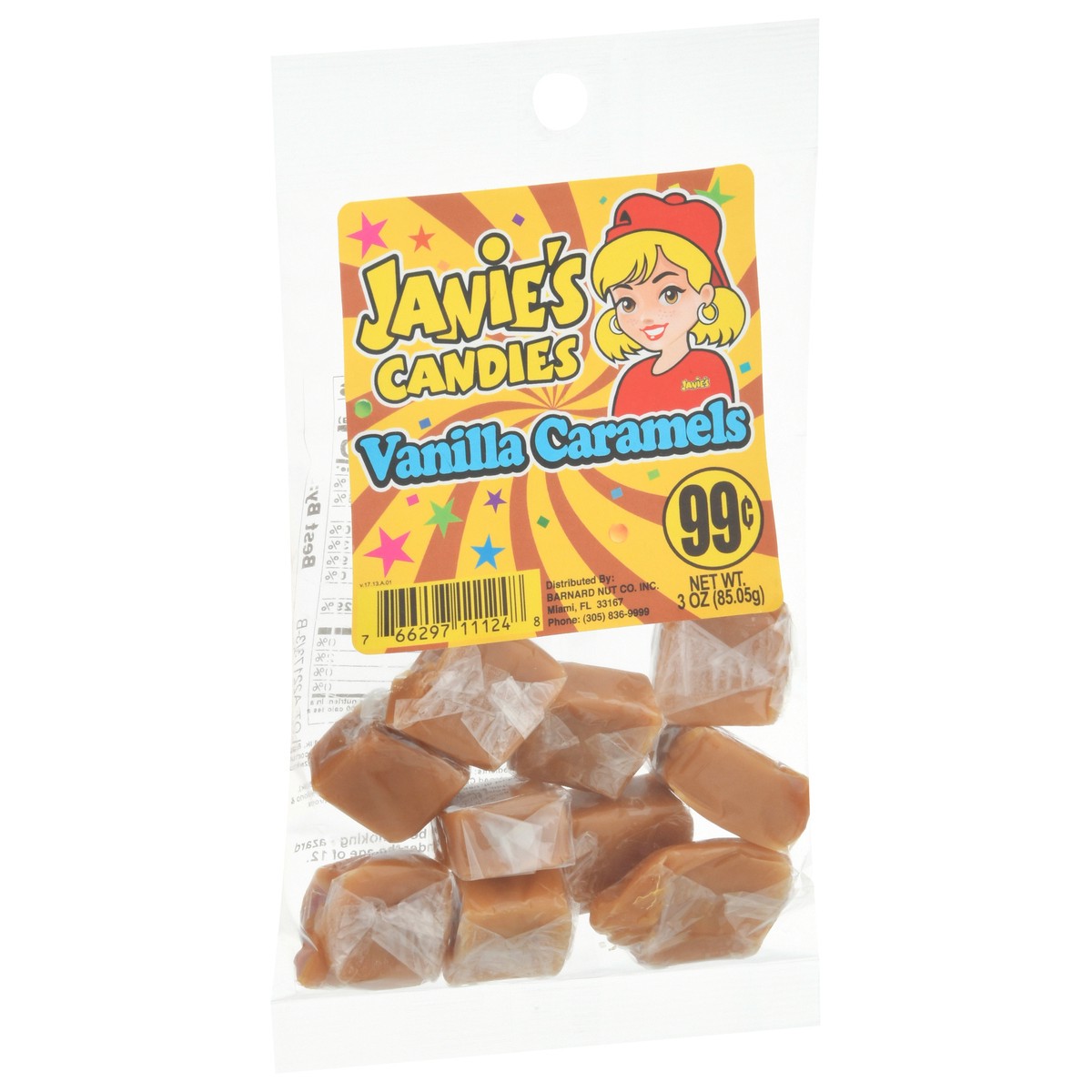 slide 3 of 13, Janie's Candies Vanilla Caramels 3 oz, 3 ct