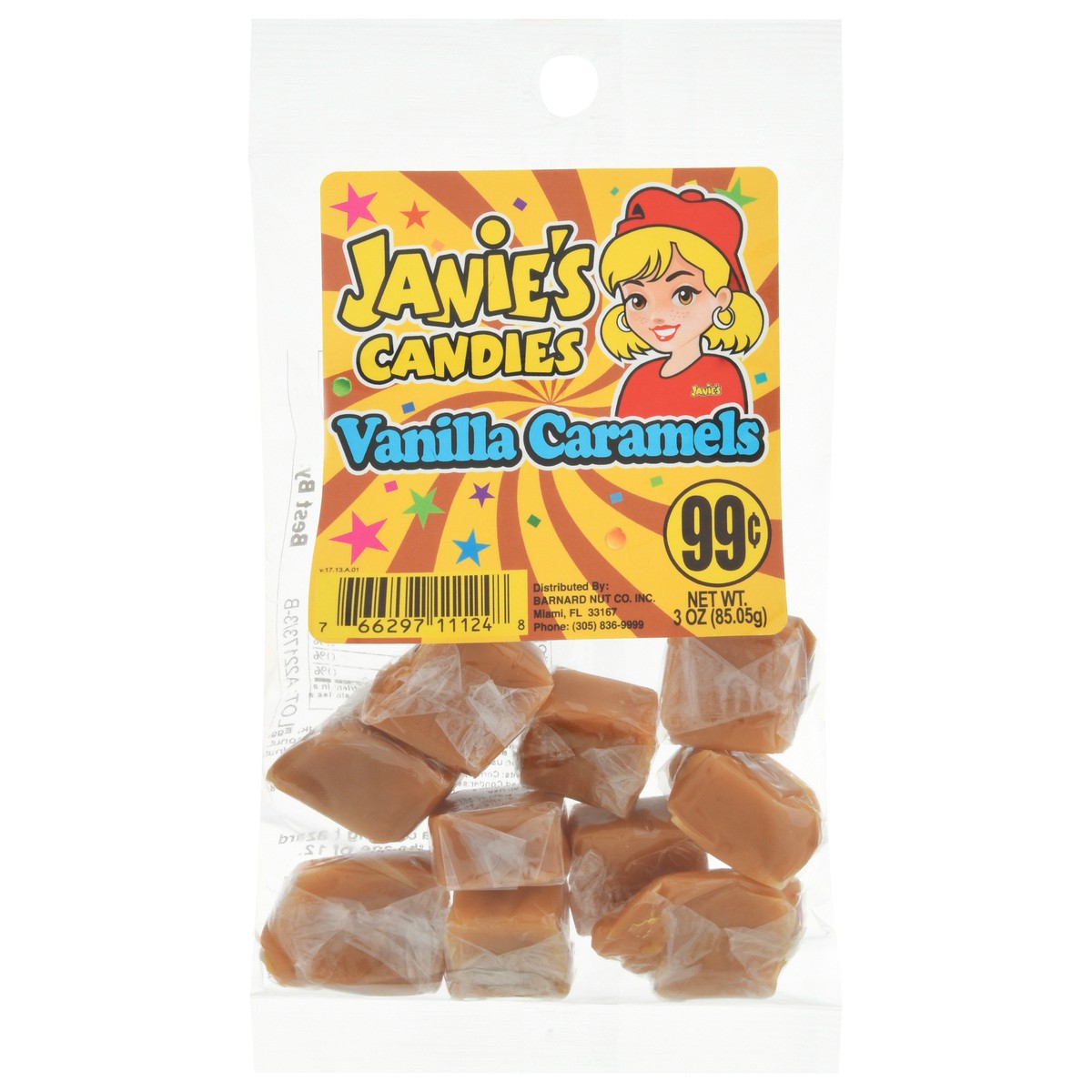 slide 1 of 13, Janie's Candies Vanilla Caramels 3 oz, 3 ct