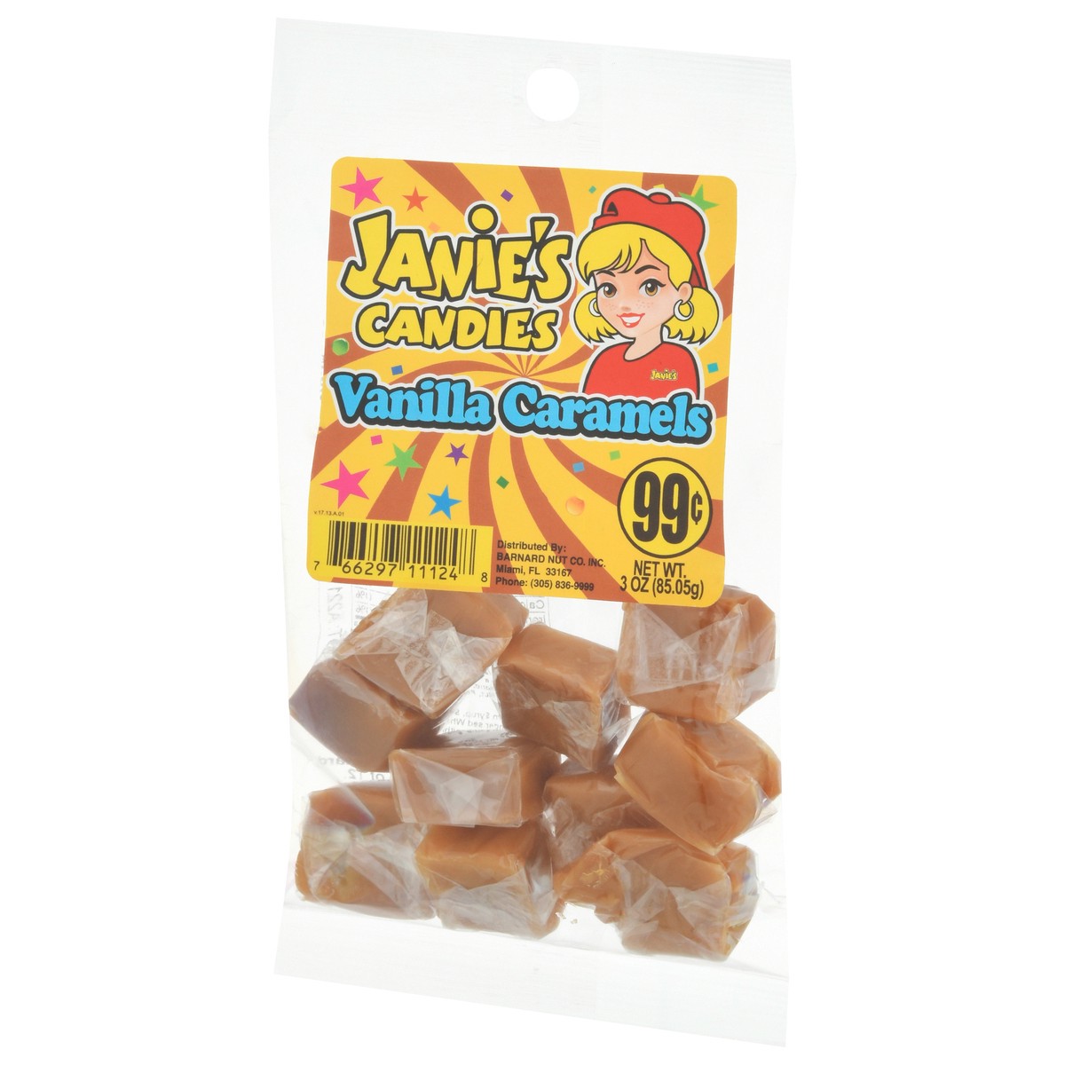 slide 11 of 13, Janie's Candies Vanilla Caramels 3 oz, 3 ct