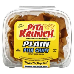 Pita Krunch Plain Pita Chips 8 oz