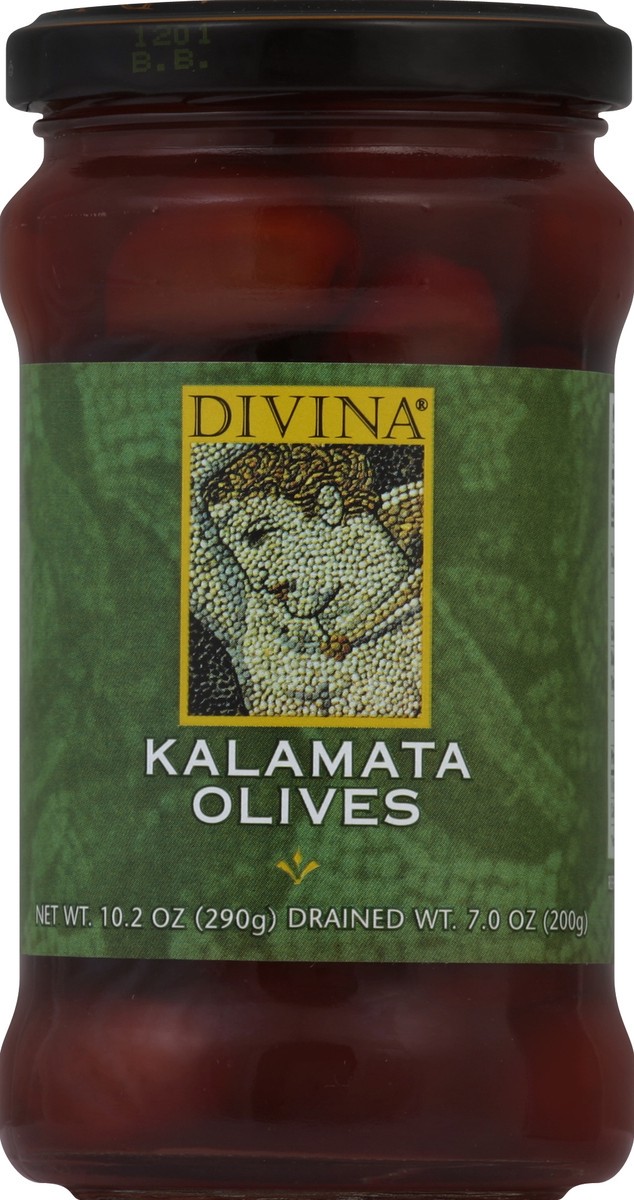 slide 1 of 2, Divina Kalamata Olives, 6.3 oz