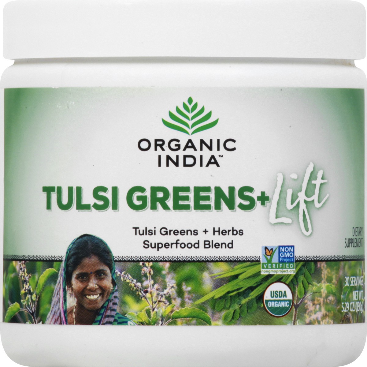 slide 2 of 10, Organic India Tulsi Green+ Lift 5.29 oz, 5.29 oz