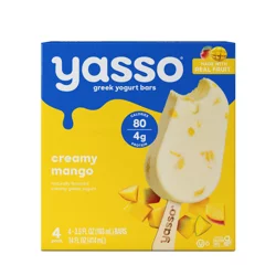 Yasso Frozen Greek Yogurt Creamy Mango Bars