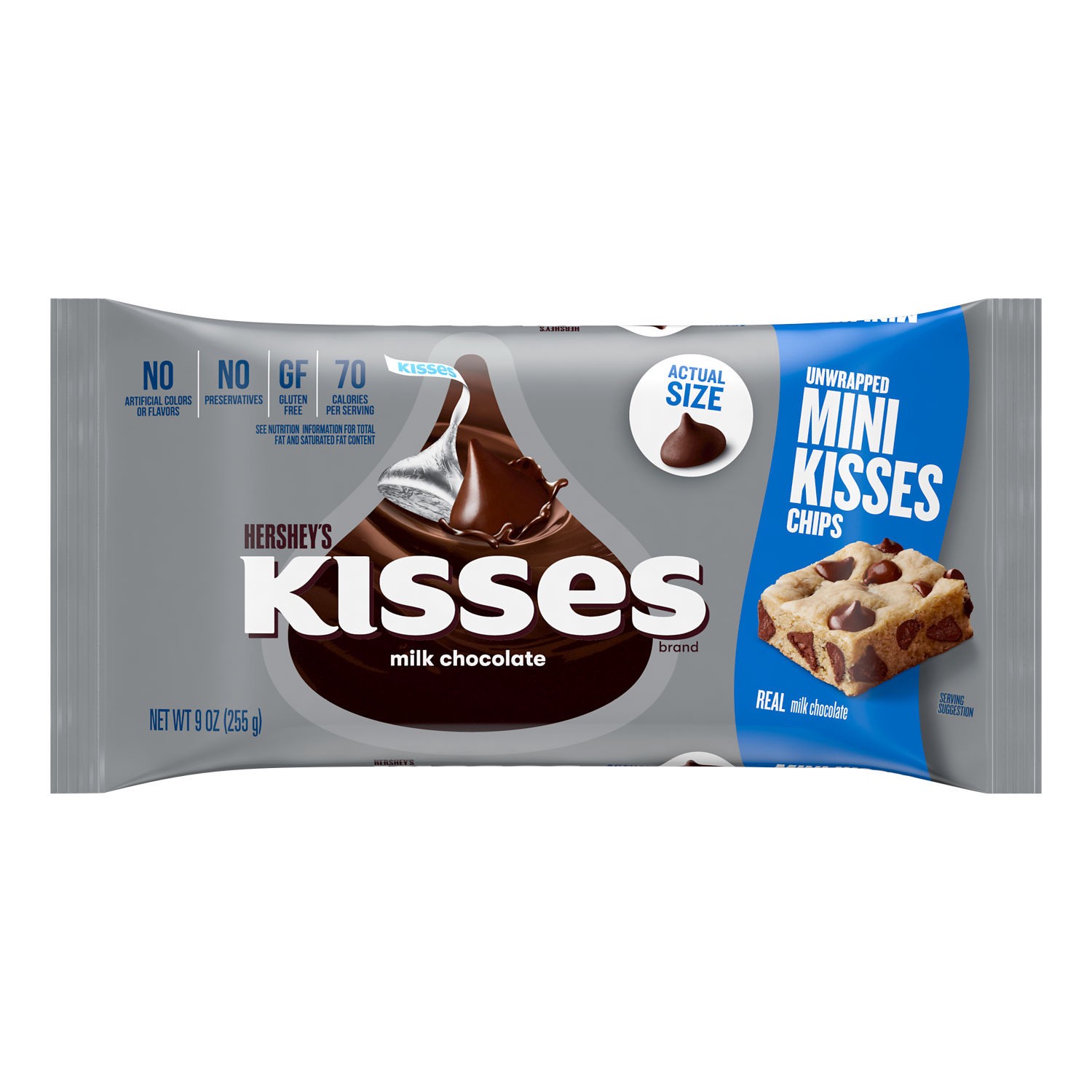 slide 1 of 5, Hershey's Mini Kisses Chips, 9 oz