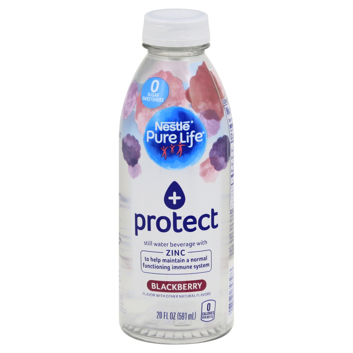 slide 1 of 1, Nestle Pure Life Blackberry Protect Still Water, 20 fl oz