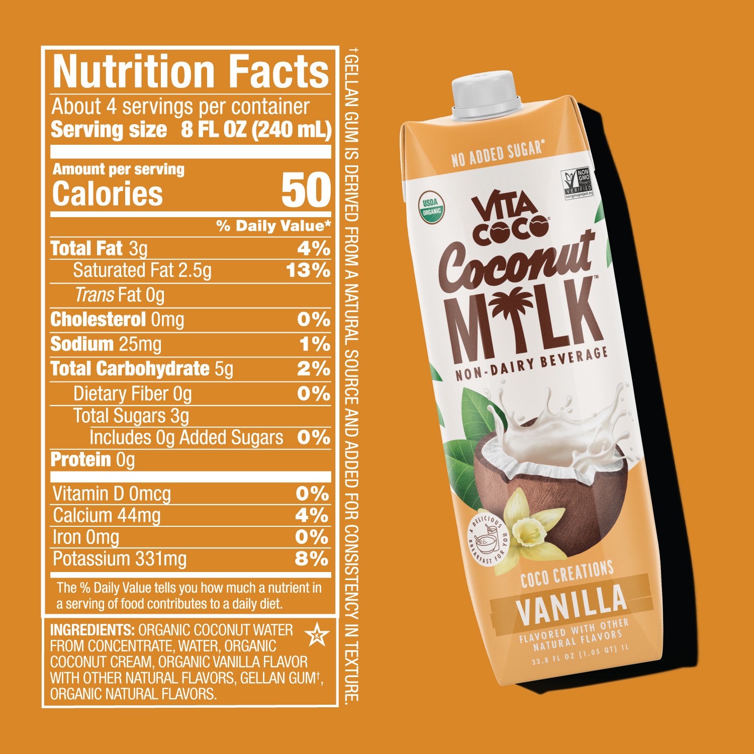 slide 3 of 5, Vita Coco Coconut Milk Original, 33.8 fl oz