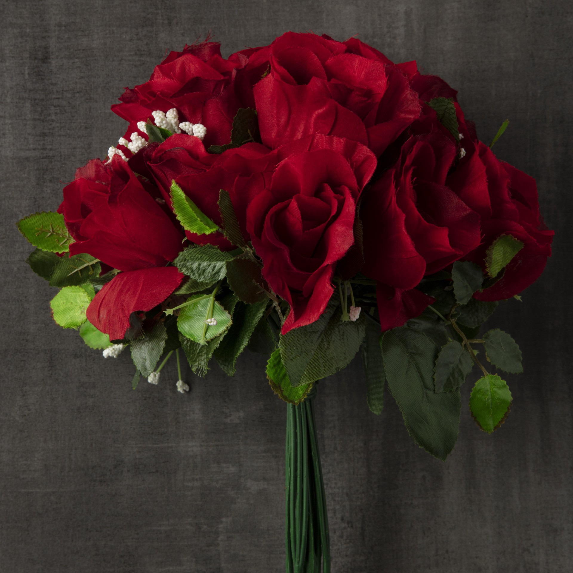 slide 2 of 3, Red Rose Bush By Ashland, 15 in