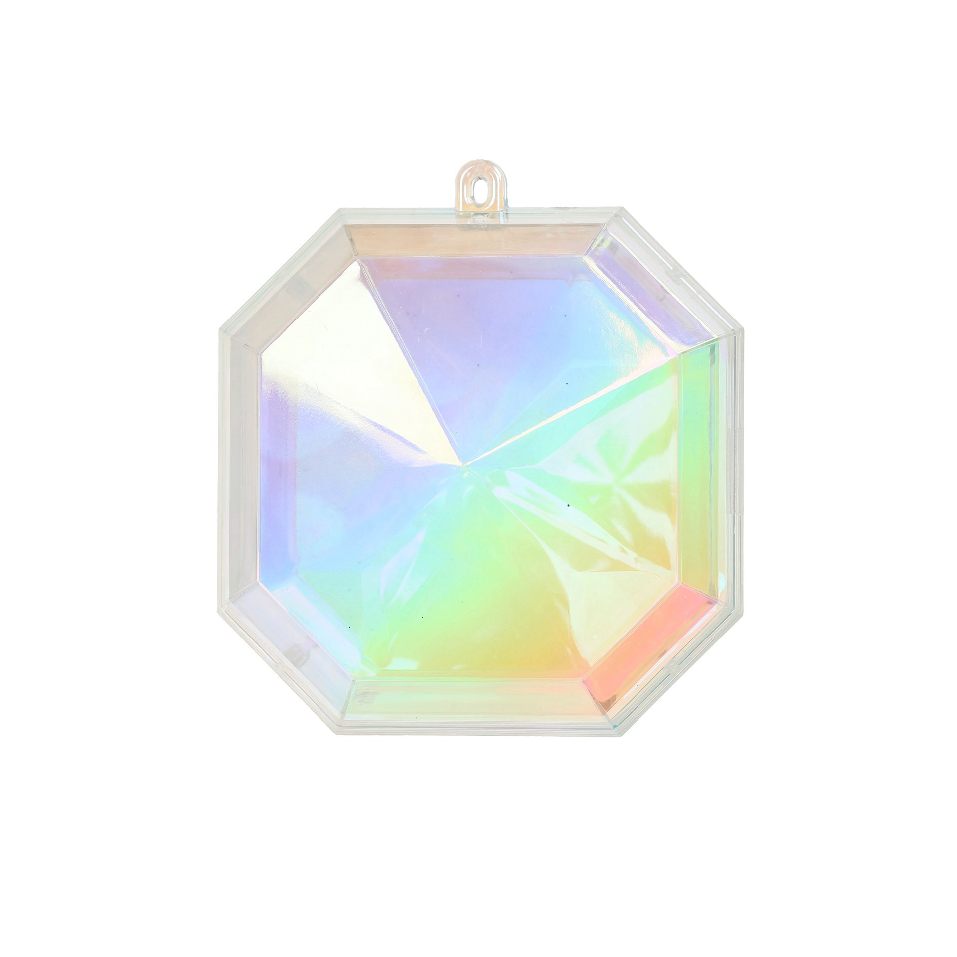 slide 2 of 4, 4.25" Diy Iridescent Plastic Ornaments, 3ct. By Make Market, 3 ct