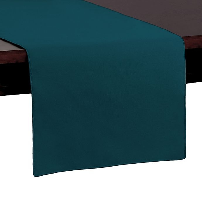 slide 1 of 1, Ultimate Textile Basic Polyester Table Runner - Teal, 54 in