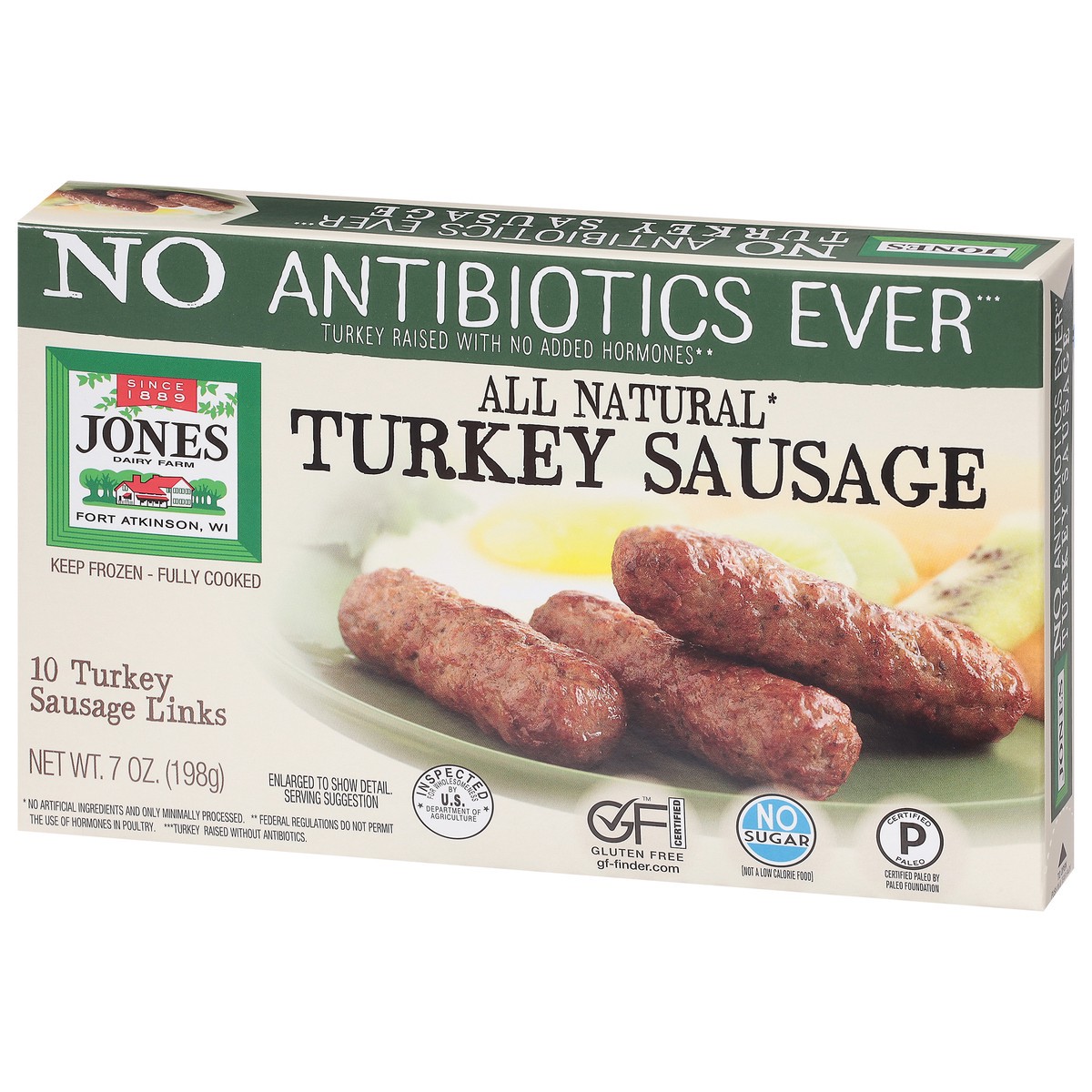 slide 3 of 9, Jones Dairy Farm Jones All Natural Turkey Links, 10 ct