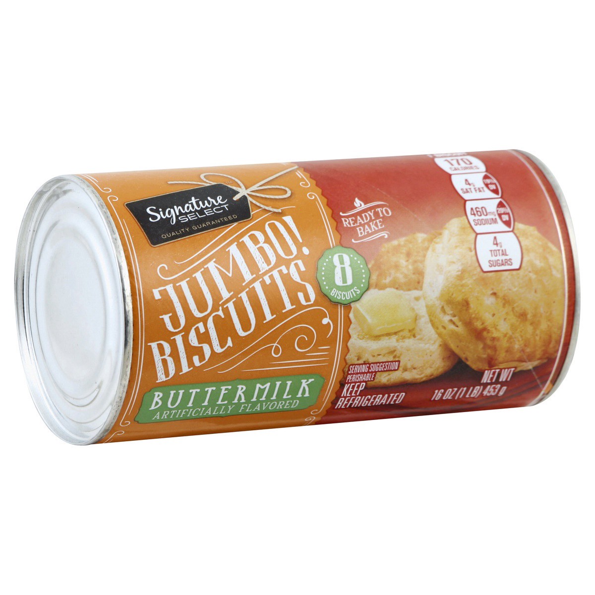 slide 1 of 3, Signature Select Buttermilk Biscuits Jumbo! 8 ea, 8 ct