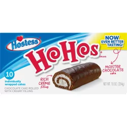 Hostess Ho Hos Chocolate Cake Rolled With Creamy Filling