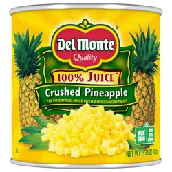 Del Monte Crushed Pineapple in 100% Juice, 15.25 oz Can
