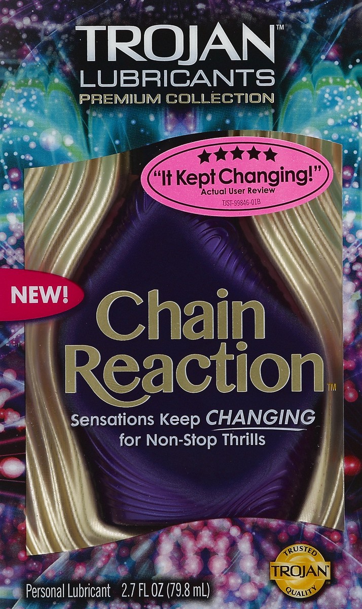 slide 4 of 4, Trojan Chain Reaction Personal Lubricant, 2.7 fl oz