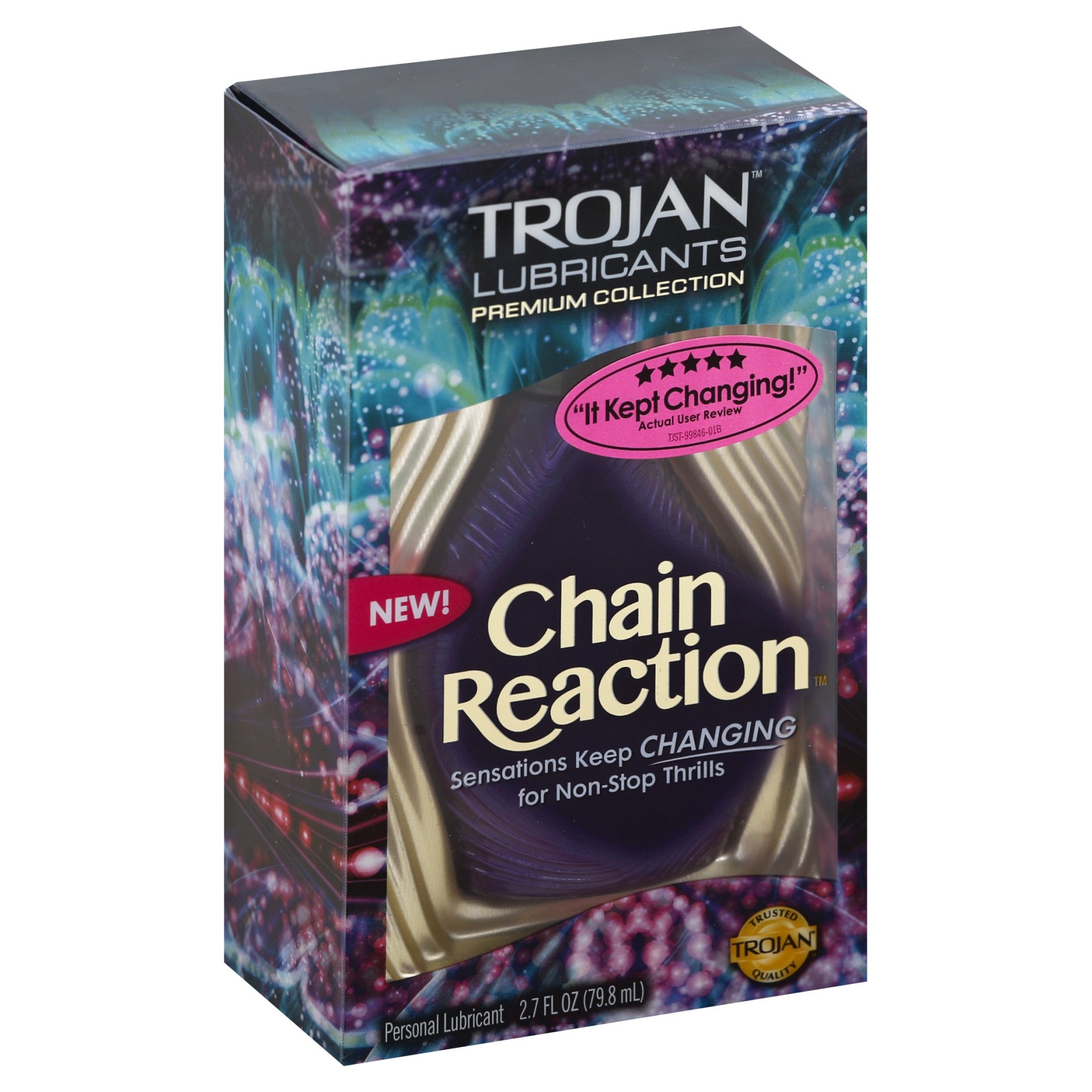 slide 1 of 4, Trojan Chain Reaction Personal Lubricant, 2.7 fl oz