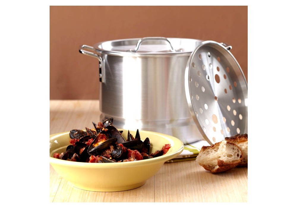 slide 4 of 7, Imusa 20qt Tamale/Seafood Steamer with Rack & Lid, 1 ct