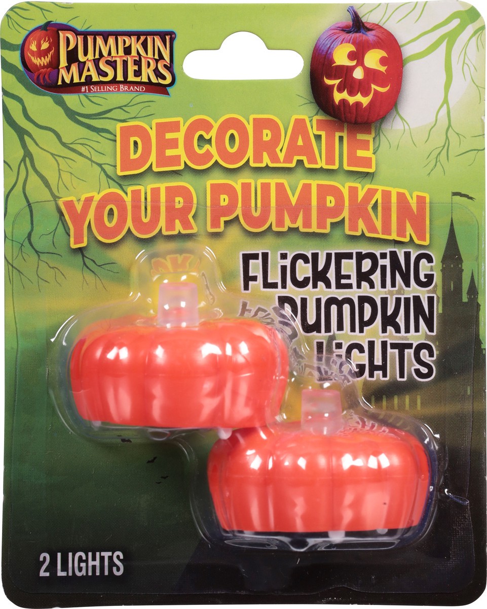 slide 7 of 11, Pumpkin Masters Flickering Pumpkin Lights 2 ea, 5.00w